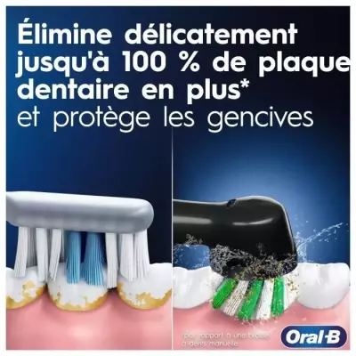 Brosse a dents électriques Oral-B Pro 3 3900 - Lot de 2 - 2 manches n