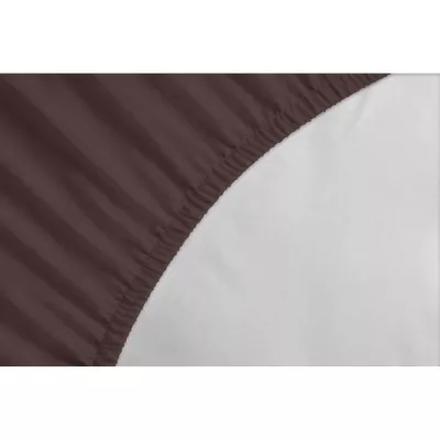 Drap-housse - LOVELY HOME - LH71596 - 140x190+30 cm - Marron