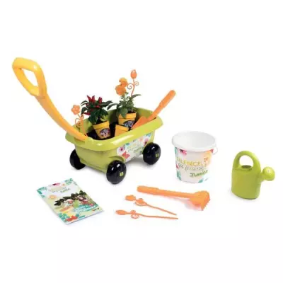 SMOBY - Silence ça Pousse Chariot garni a roulettes + accessoires - F