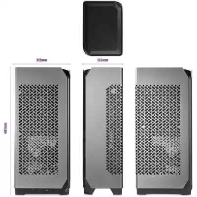 Boîtier PC - COOLER MASTER - NCORE 100 MAX, SFF, Gris, 850W, ATX, 120