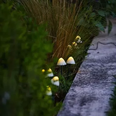 10 mini-champignons lumineux solaires a piquer - LUMISKY - CHAMPY - 3.