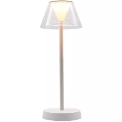 Lampe de table sans fil - LUMISKY - BEVERLY WHITE - H34 cm - LED blanc