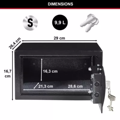 Master Lock Small safe has key x031ml