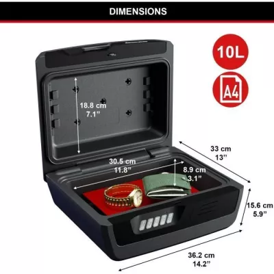 Malette de Sécurité Anti feu - MASTER LOCK - CHW30300EURHRO - Ignifu