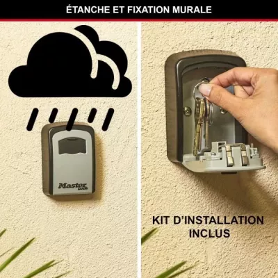 MASTER LOCK Boite a clés sécurisée [Medium] [Fixation murale] - 540