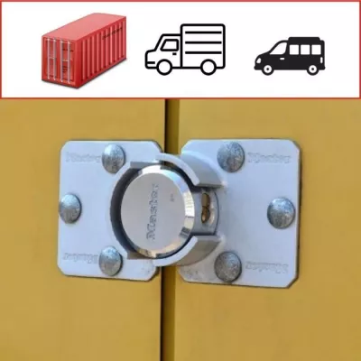 Padlock for Van Door - MASTER LOCK - 736EURD - Round Padlock + Hasp