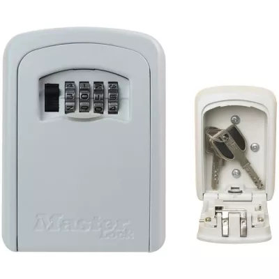 Master Lock Secure Key Box - M - White Format - Key Chest - Secure sto