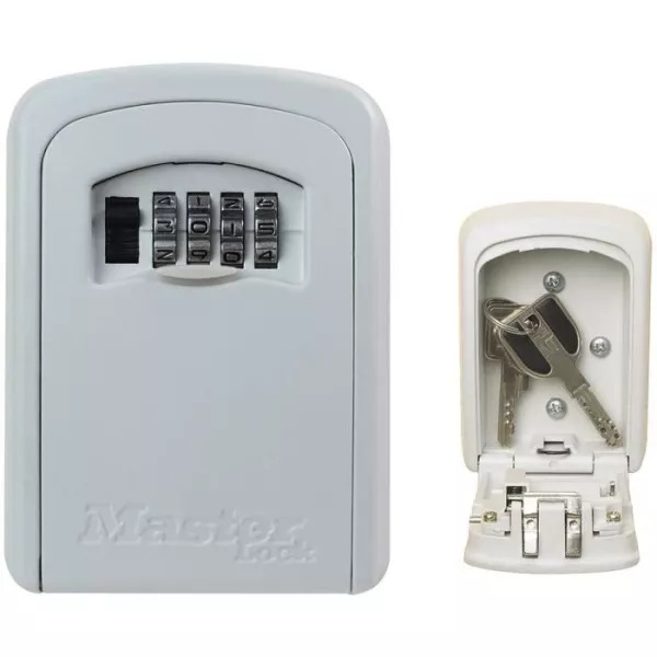 Master Lock Secure Key Box - M - White Format - Key Chest - Secure storage