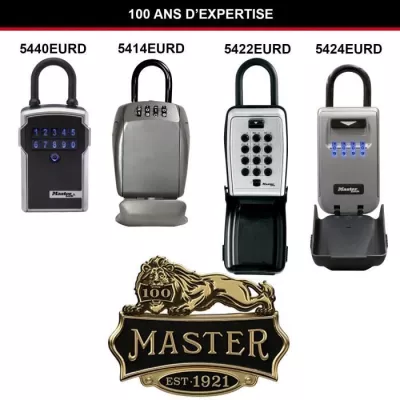 Boite a clés sécurisée - MASTER LOCK - Boutons Poussoirs - Avec Ans