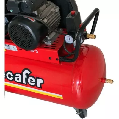 MECAFER 100L compressor - 3CV - 10 bar - bicylinder V cast iron