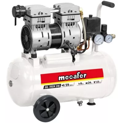 MECAFER COMPRESSEUR SILENCIEUX 24L 1HP