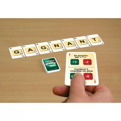 Scrabble cartes - 3 jeux en 1 - MEGABLEU