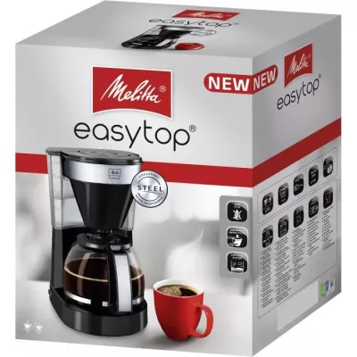 Cafetiere filtre MELITTA Easy Top II 1023-04 - 1050 W - Noir - 10 tass