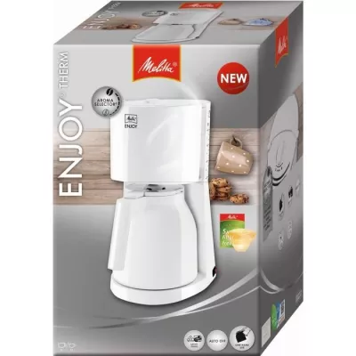 Cafetiere filtre MELITTA Enjoy II Therm - Blanc - 12 tasses - 1000W