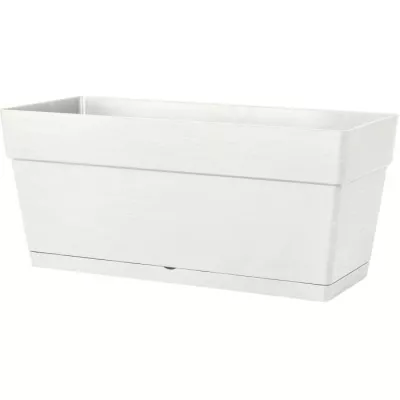 Jardinière DEROMA Muret Save R - 75L - Blanc - Pot de fleur