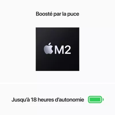 Apple - 13,6 MacBook Air M2 - RAM 8Go - Stockage 256Go - Gris Sidéral