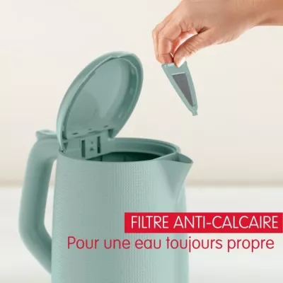 MOULINEX Bouilloire électrique 1.7 L, Indicateur 1 tasse, Filtre anti