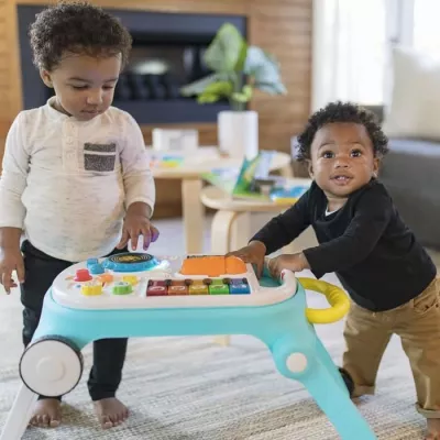 Trotteur + Table d'Activité Enfant 4 en 1 - JEU A RESSORT