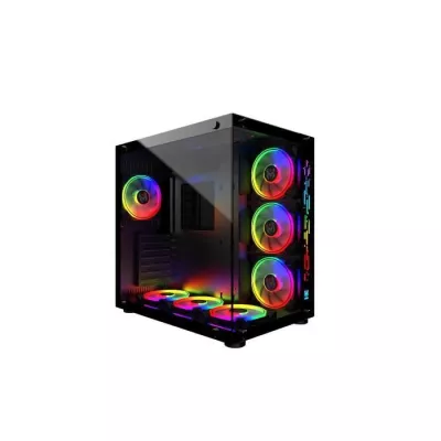 MRED - PC Gamer ATX - Black RGB Crystal Sea