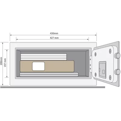 Yale Fort Box - Compact Safe for Valuables