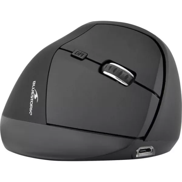 Souris Ergonomique Sans Fil - BLUESTORK - ERGO - Rechargeable - PC/MAC - Noir