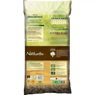 NATUREN Paillis de Miscanthus 60L