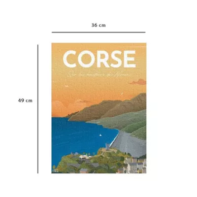 Puzzle 500 pieces, Affiche de la Corse/Louis l'Affiche, Des 10 ans, Co