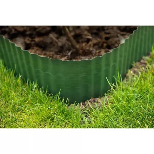 Grass border green polyethylenes H15 cm * 9 meters