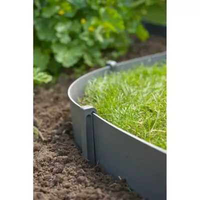 Piquets pour bordures de jardin - NATURE - Ancres en polypropylene gri