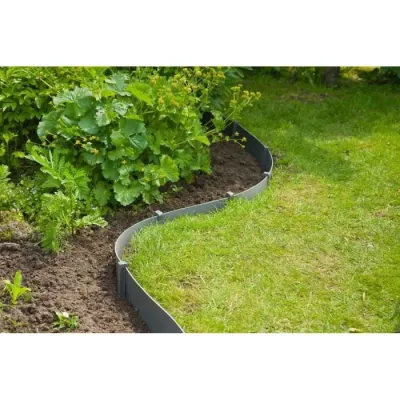 Piquets pour bordures de jardin - NATURE - Ancres en polypropylene gri