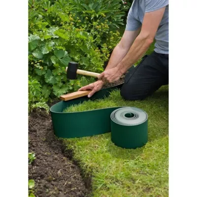 Bordure de jardin en polypropylene NATURE - Epaisseur 3 mm - H 15 cm x