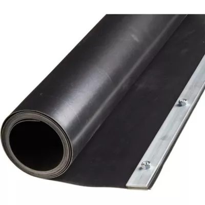 Feuille de barriere de racine Nature 0,7 x 3 m HDPE Noire 6030226