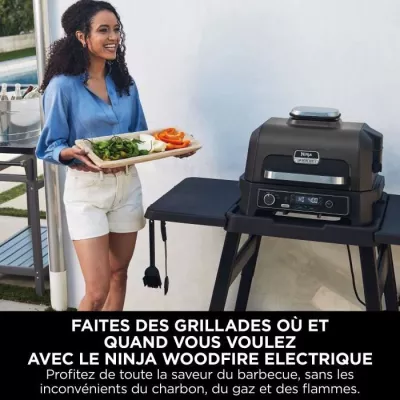 Barbecue Ninja BARBECUE ELECTRIQUE & FUMOIR NINJA WOODFIRE OG850EU