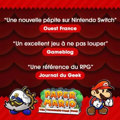 Paper Mario: La Porte Millénaire • Jeu Nintendo Switch