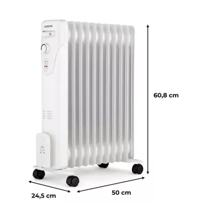 Radiateur électrique bain d'huile 2500W OCEANIC - 3 puissances - 11