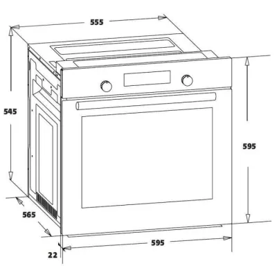 Four encastrable nettoyage catalyse - chaleur brassée OCEANIC F60IX I