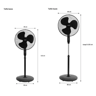 OCEANIC Foot fan - 45 W - Ø 44 cm - 3 speeds - Oscillation