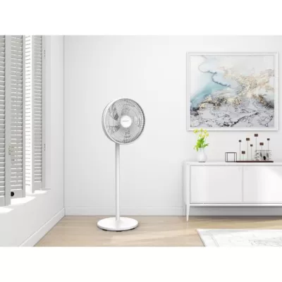 OCEANIC Ventilateur de pied digital - 50 W - Ø 40 cm - 3 vitesses - O