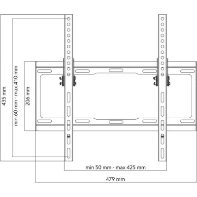 Support mural pour écran plat One For All WM 2421 INCLINABLE POUR ECR