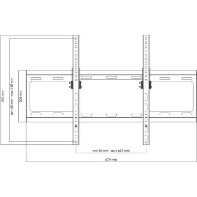 ONE FOR ALL WM2621 - Wall Mount with Tilt Adjustment of 15 ° for TV f