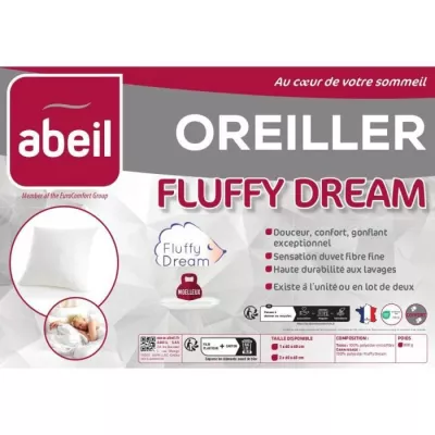 Oreiller FluffyDream 60x60 cm - Confort ultime