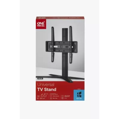 ONE FOR ALL - Pied TV a poser 32-65 Gamme Solid - Inclinable 15° & Or