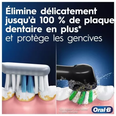 Brosse a dents électriques Oral-B Pro 3 3900 - Lot de 2 - 2 manches n