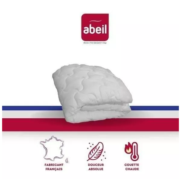 ABEIL Couette chaude Douceur Absolue 240x260 cm blanc