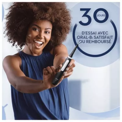 Oral-B iO 3 Lot De 2, Brosses a Dents Électriques Noire et Bleue, 2 B