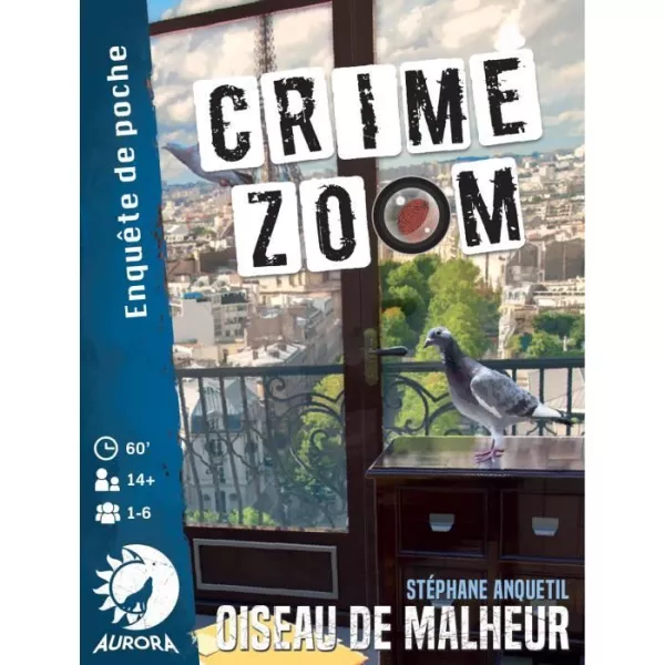 Crime Zoom : Oiseau de Malheur - Asmodee - Jeu d'enquete - Des 14 ans - 30 minutes a 1h