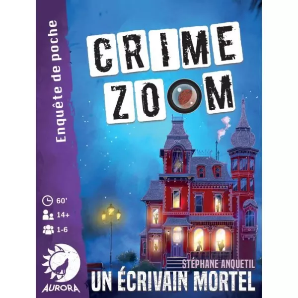 Crime Zoom Un Écrivain Mortel - Asmodee - Jeu d'enquete - Des 14 ans - 30 minutes a 1h