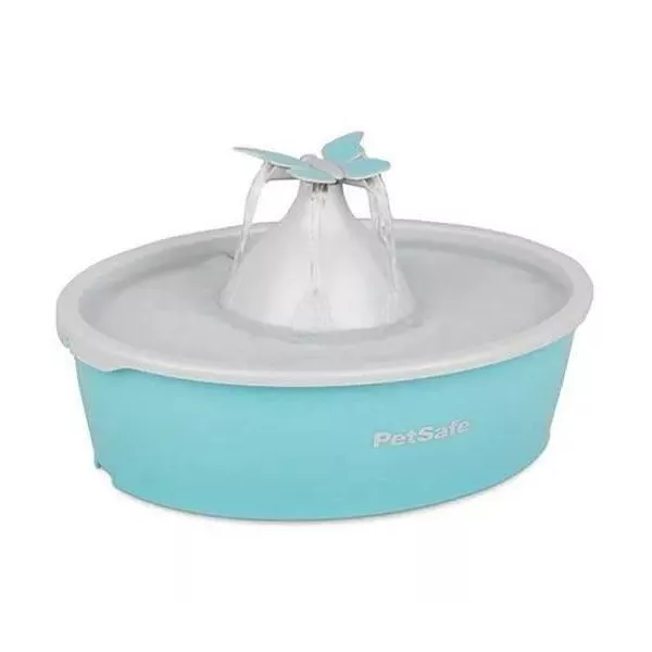 PetSafe - Fontaine a Eau Papillon pour chat et chien Drinkwell, 4 Différents Flux, Double Filtration, Facile a nettoyer, 1,5 L