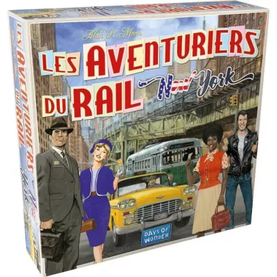 Jeu de société Les Aventuriers du Rail : New York - Compact et captivant!