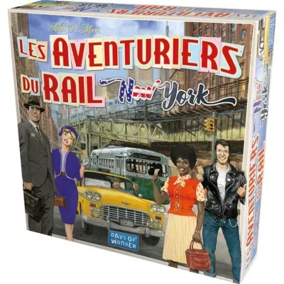 Jeu de société Les Aventuriers du Rail : New York - Compact et captivant!